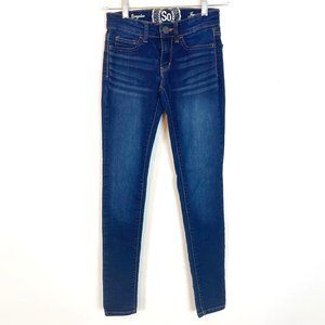SO Juniors Blue Denim Low Rise Jegging Size 0